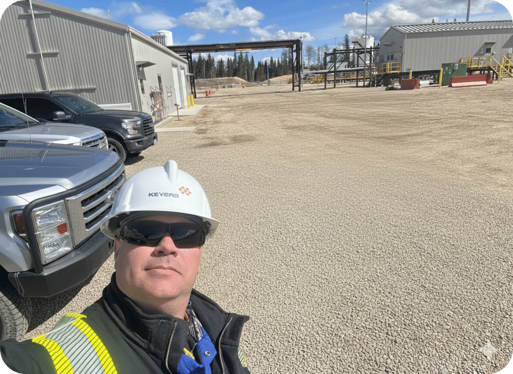 Adam Thornton at an industrial site, reflecting his field-based approach to building safety culture.