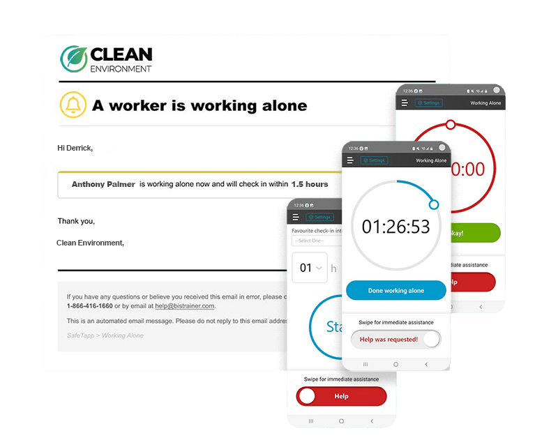 Lone Worker Safety App | A worker is Working Alone Photo